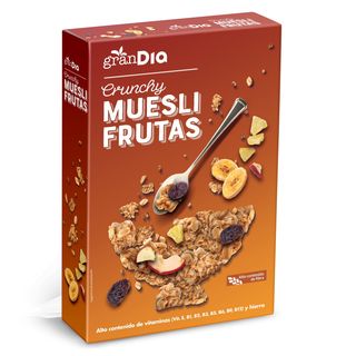 Muesli Crujiente Con Frutas Gran Dia Caja 500 G