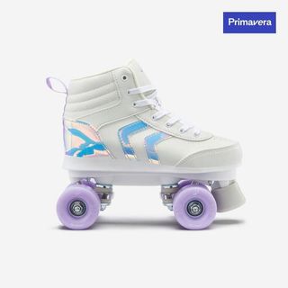 Patines de ruedas QUAD 100 Lila.38 Blanco