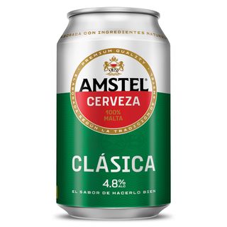 Cerveza Clásica Amstel Lata 33 Cl