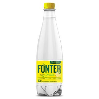 Agua Mineral Con Gas Sabor Limón Fonter Botella 50 Cl