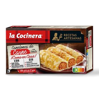 Canelones De Carne Con Tomate La Cocinera 500 Gr