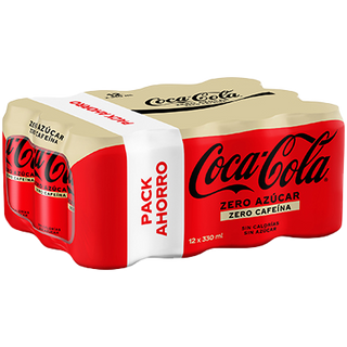 Refresco Zero Zero Coca-Cola 33 Cl Pack 12