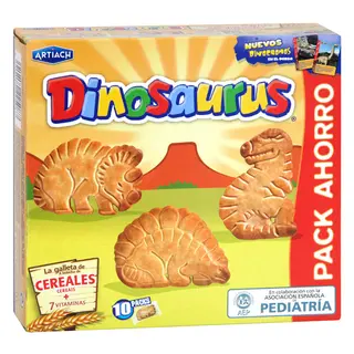 Artiach galletas dinosaurus pack ahorro familiar 411 g