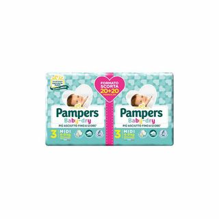 Pampers Baby Dry Duo Midi 40 Pannolini - 000536041