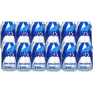 Pack 12x Aquarius Limón Zero Latas 330ml