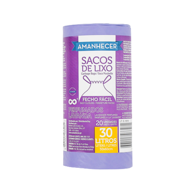 Amanhecer Saco Lixo Perfumado 30L