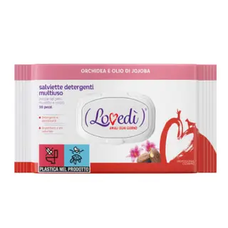 Salviette detergenti multiuso 30pz orchidea e olio di jojoba