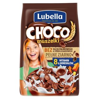 Lubella Płatki śniadaniowe Choco Muszelki, 500 g