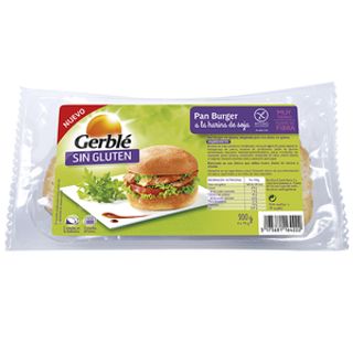Pan Hamburguesa Sin Gluten Gerble 4 Und. 300 Gr.