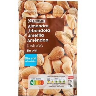 Almendra Repelada Sin Sal Eroski, Bolsa 175 G (25944059)