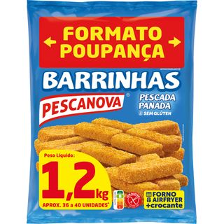 Barrinhas de Pescada sem Glúten Pescanova (emb. 1,2 kg (38 a 42 un))
