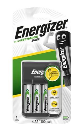 Kit Energizer Cargador Usb + 4 Pilas Aa Lr06 (7638900435726)