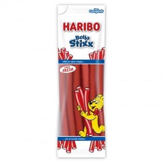 Regaliz De Goma Sabor Fresa Balla Stixx Haribo 200 G.