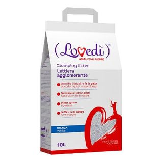 Lovedã¬ gatto lettiera agglomerante bianca 10l