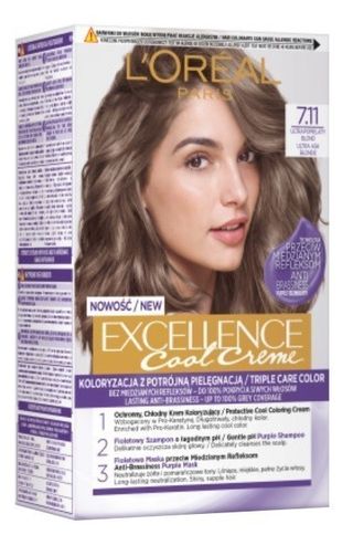 L’Oréal Excellence Farba do włosów Cool Creme 7.11