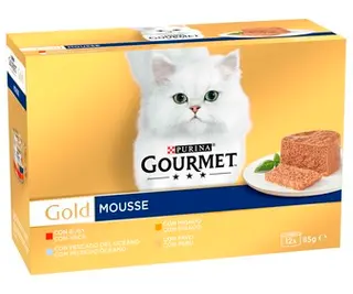 Comida Para Gatos Adultos Pescado Gourmet 12 Uds. 85 G.