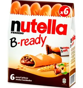 Barritas Nutella B-Ready 6 Uds.