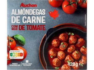 ALMÔNDEGAS AUCHAN 60% BOVINO COM MOLHO 420G