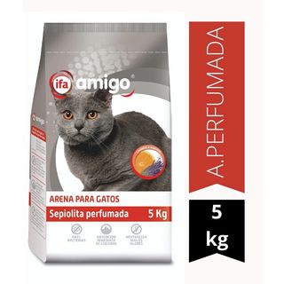 Arena Para Gatos Absorbente Y Perfumada Sepiolita Ifa - Amigo Bolsa 5 Kg