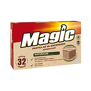 Pastillas Enciende Fuegos Eco Sin Olor Magic 32 U