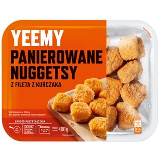 Yemmy Panierowane nuggetsy z fileta z kurczaka, 400 g