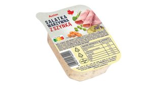 Auchan - Sałatka warzywna z szynką - 150 g