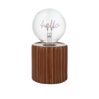 Lampadina decorativa natalizia Hello led - ricaricabile