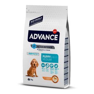Advance Active Defense Medium Puppy Pollo Y Arroz Pienso Para Perros 3Kg