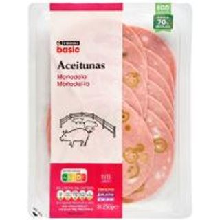 Mortadela De Olivas Eroski Basic 250G (12627733)