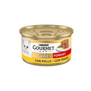 Gourmet Gold Fondant Pollo En Paté Lata Para Gatos 0.085Kg