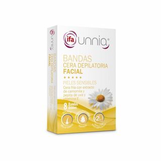 Bandas Faciales Depilatorias Ifa Unnia 16Ud+2 Toallitas