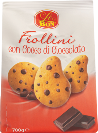 Frollini con Gocce di Cioccolato Le Bon 700g