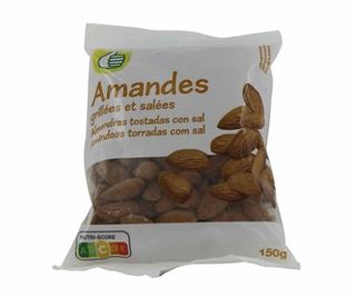 Almendras con Piel Tostadas y Saladas Producto Económico Alcampo 150 G