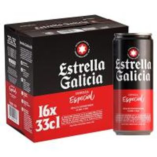 Cerveza Especial Estrella Galicia, Pack Lata 16X33 Cl (17480567)