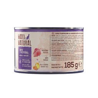 Maxi Natural Karma dla kota Indyk z przepiórką 185 g