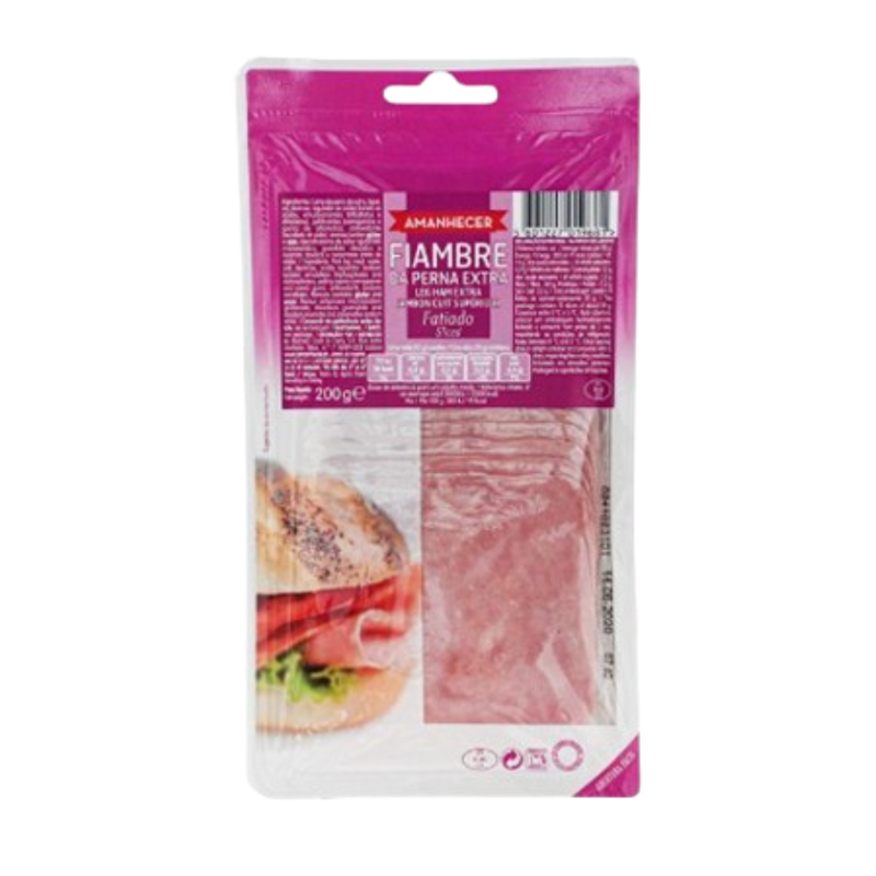 Amanhecer Fiambre Perna Extra Fatias Finas 150g