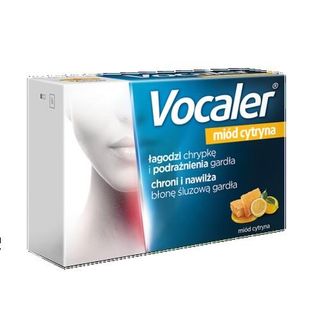 Vocaler Miód cytryna 12 mg + 8,5 mg 12 pastyl.
