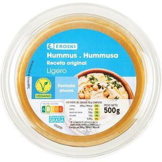 Hummus Clásico Ligero Eroski, Tarrina 500 G (26396663)