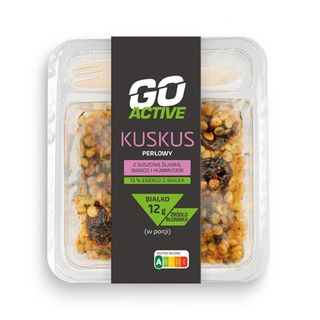 Go Active Kuskus perłowy z szuszoną śliwką, mango i hummusem 220 g