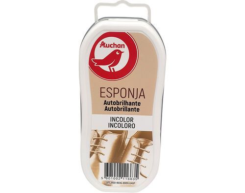 ESPONJA CALÇADO AUCHAN AUTOBRILHANTE INCOLOR UN