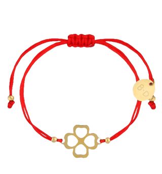 By Dziubeka Bransoletka Wykonana ze sznurka z koniczynką