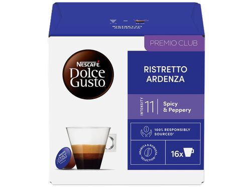 CÁPSULAS DOLCE GUSTO CAFÉ RISTRETTO ARDENZA 16UN