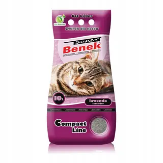 Żwirek dla kota BENEK Compact Lawenda 10L