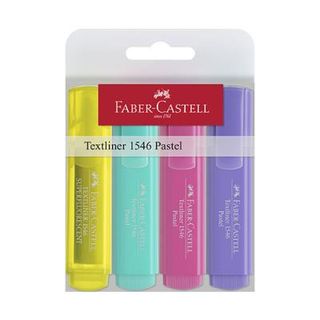 Estuche Faber Castell 4 Marcadores Fluorescentes Pastel (4005402546541)