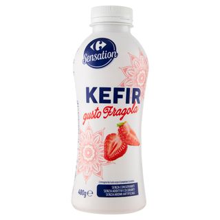Carrefour Sensation Kefir gusto Fragola 480 g