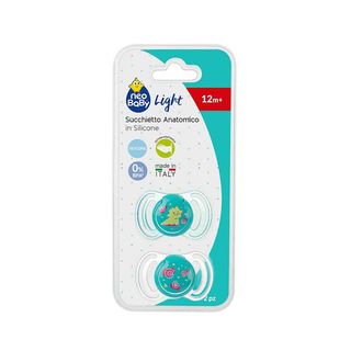 Chupete Silicona Dino Verde 12M+ 2 Piezas. Neobaby 118882 (8058664166879)