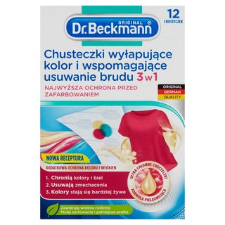 Dr. Beckmann Chusteczki Wyłapujące Kolor i Brud