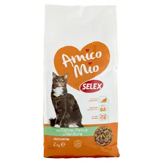 Crocc.Cat Carne Pesce Verdure Amico Mio 2Kg