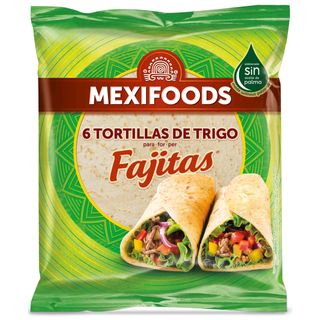 Tortilha Fajita de Trigo Mexifoods (emb. 250 gr (6 un))
