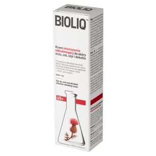 Bioliq 65+ Krem intensywnie odbudowujący do skóry oczu ust szyi i dekoltu dzień noc 30 ml